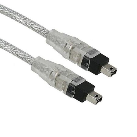 CMPLE CMPLE 639-N IEEE-1394 FireWire iLink DV Cable 4P-4P M-M -15ft- CLEAR 639-N